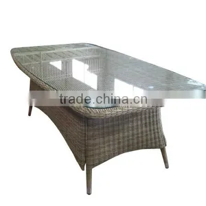 Outdoor K/D PE Rattan Table With Ceramic Table Top thumbnail-4