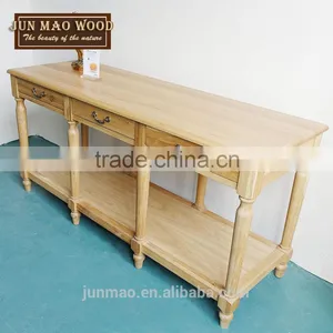 Minimalist Furniture Wooden Table With Three Drawers Furniture Hobby Lobby thumbnail-2