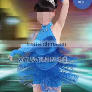 2016 Girls Latest Design Latin Dance Skirt thumbnail-2