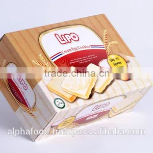 LIPO EGG 100G/BOX CREAM COOKIES - LIPO Delicious BISCUITS thumbnail-1