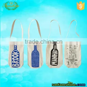 Fashion Single Bottle Canvas Cotton Wine Bags Quality Choice thumbnail-1