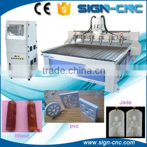 Factory Supply Multi Heads 3d Woodworking CNC Router/ Wood Cutting Machine for Solidwood,MDF,aluminum,alucobond,PVC thumbnail-1