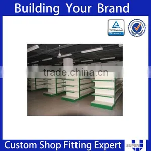 MDF and Metal Supermarket Shelves Gondola Boat thumbnail-6