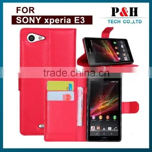 Hot Selling Mobile Phone Case Design Flip Leather Cover for Sony Xperia E3 thumbnail-5