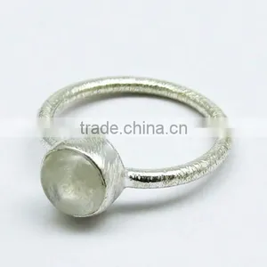 'Rainbow Mist' Moonstone 925 Sterling Silver Ring, Silver Jewelry Exporter, Silver Jewelry Manufacturer thumbnail-3