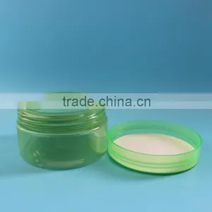 100ml 100g Empty Green Transparent PET Plastic Jar Container for Cosmetic Packaging thumbnail-3