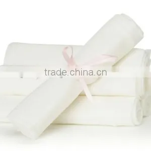 Plain White Bamboo and Cotton Muslin Wraps thumbnail-2