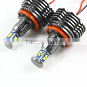 Led Headlight h8 40w Led Marker Angel Eyes 8 Led 3528 1400lm 6000k White Halo Light for Bmw E90 E91 E82 E87 F01 F02 E60 E61 x5 thumbnail-2