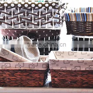 Hot Sale Papyri Woven Baskets New Design Detachable Cheap Handmade Storage Basket thumbnail-4