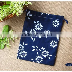 High Quality Calico Drawstring Bag Wholesale thumbnail-5