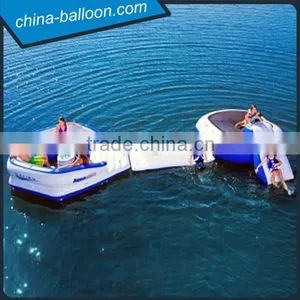 0.9mm Pvc Tarpaulin Inflatable Aqua Trampoline, Bouncer for Water Sports thumbnail-2