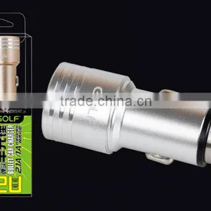 Metal Quick Charge 2.0 Car Mobile Charger Dual USB Output Quick Charge USB For Tablets ,mobile Phone thumbnail-3