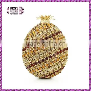 Pineapple Hard Shell Crystal Evening Bags Manufacturers China (88191A-G) thumbnail-1