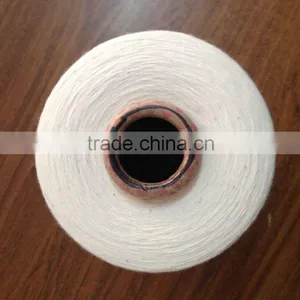 16S 65% BLACK COTTON 35% BLACK VISCO WHITE 75D CM800 WHITE 40D LYCRA Double Core Spun Yarn thumbnail-2
