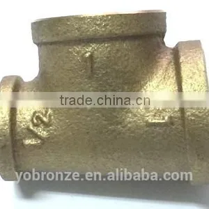 New Products Taiwan 1x3/4 Inch Pipe Brass Fittings Reducing Tee thumbnail-6