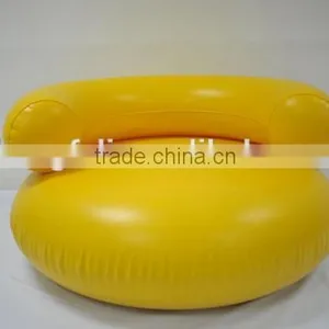 PVC Yellow Leisure Inflatable Sofa Big Air Chair Sofa Furniture thumbnail-6