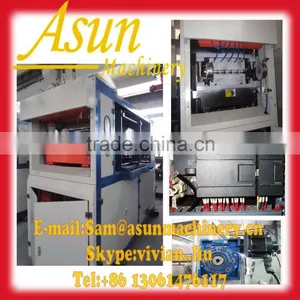 Qingdao Automatic Plasti Cup/Coffee Cup Lid Making Machine, Factory Price Thermoforming Machine, Plastic Cup Lid Forming Machine thumbnail-1