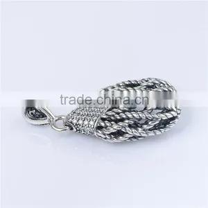 European Style Vintage Sterling Silver Pendant Necklace thumbnail-6