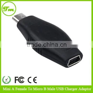 Mini USB Male to USB Female 90 Degree Vertical Right Angled Adapter thumbnail-1