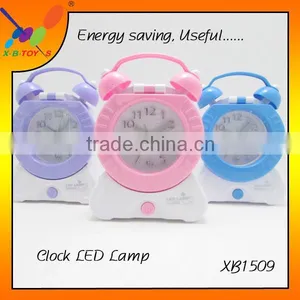 High Quality 2016 Wholesale LED Desk Lamp With Alarm Clock Modern Bedroom/Living Room LED Night Light With Clock thumbnail-6