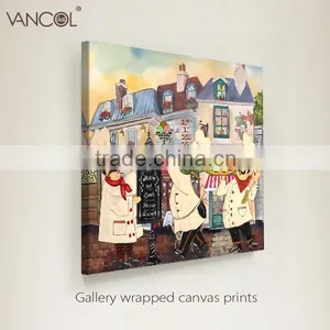 Funny Fat Cook Painting Canvas,canvas Printing for Fat Cook thumbnail-1
