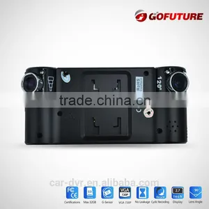 Full 1080p hd G-sensor GPS Dual Camera Rear Camera X3000 2.0"colorful Screen Car Camera With Sim Card thumbnail-2