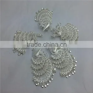 Ethnic Minorities The Dai Nationality Silver Peacock Dress Decoration Silver Plating Processing thumbnail-2