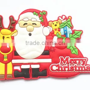 Christmas Snowmen Shaped Soft Rubber Promotional Gift PVC Fridge Magnet thumbnail-2