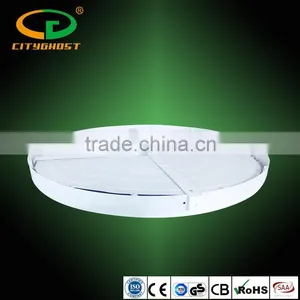 White Frame 36W 85LM/W 600MM Big Size Surface Mounted Round LED Panel thumbnail-3