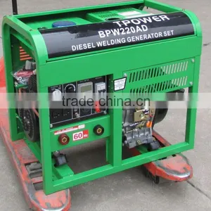 24A 50HZ 60HZ 6kw (6kVA) Welder Diesel Generator/Welding Generator 188F Engine For Wholesale With Digital Panel thumbnail-1