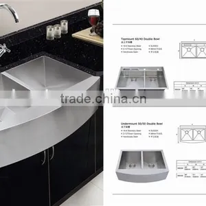 Professional Custom Stainless Steel Kitchen Sink by Handmade thumbnail-2