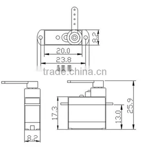 K-power P0037 360 Degree Continuous Rotation RC 9g Micro Servo thumbnail-4