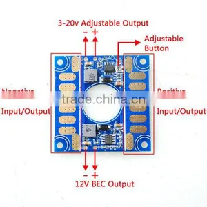 Adjustable Voltage ESC Distribution Connection Board With Dual BEC Output thumbnail-1