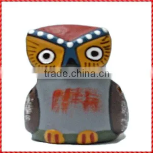 Unique Handmade Musical Instrument Owl Ceramic Ocarina thumbnail-1