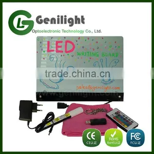 Transparent Mini Led Message Writing Board / Desktop Reusable Message Writing Board thumbnail-1
