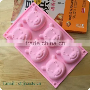 CTBED121 Silicone Soap Molds for Mp Soap Making Symphony 6 Piece In One Winnie Bear thumbnail-1