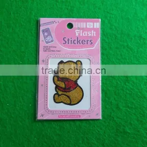 Adorable Bear Glitter Tattoo Sticker thumbnail-1