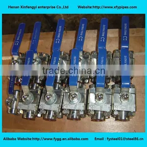 High Pressure 2000PSI 3PC Welded Ball Valve thumbnail-1