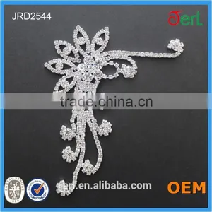 Wholesale Bright Crystal&copper Rhinestone Applique From China thumbnail-2