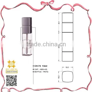 Cube Cylinder PETG Wholesale Cosmetic 13ml Lip Gloss thumbnail-1