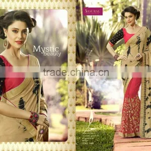 Fashion Indian Bridal Saree thumbnail-6