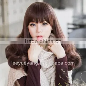 High Quality Dark Brown Long Kinky Curly Wig thumbnail-1