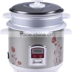 Cylinder Electric Rice Cooker With Steam Basket in 1L/1.5L/1.8L thumbnail-1