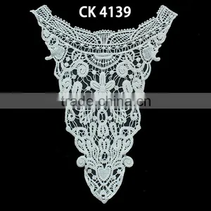 100% Cotton Fabric Fashion Embroidery Latest Women Collar Designs thumbnail-1