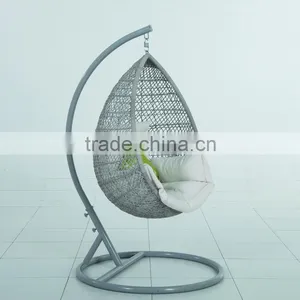 High Quality Swing Chair Patio Resin Wicker Hanging Rattan Chair thumbnail-1