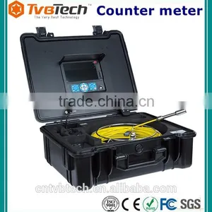 CCTV Video Camera Inspecting Water Pipe Leaks Detector With 23mm Camera Head And 40M Cable, Video Recording And Meter Counter thumbnail-1