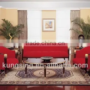 Rose Red Velvet Sofa Set thumbnail-1
