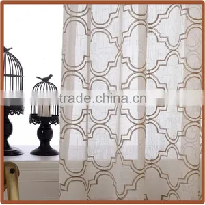 Embroidery Material Of Readymade Curtain With Fancy Valance 2016 NEW thumbnail-4