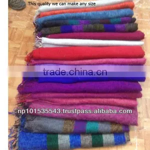 Blanket Woolen/ Handmade Acrylic Blanket/ Light Weight Blanket thumbnail-2