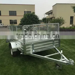 Hot Dip Galvanize Caged Trailer .Garden Trailer .Farm Trailer /Car Tiping Trailer thumbnail-1